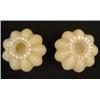 Image 2 : FENTON Rose Overlay Melon Candlesticks