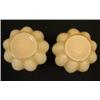 Image 3 : FENTON Rose Overlay Melon Candlesticks