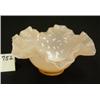 Image 1 : FENTON Rose Overlay 7" Bowl