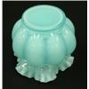 Image 3 : FENTON Blue Overlay Melon 5" Vase