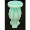 Image 3 : FENTON Blue Overlay Melon 8.5" Vase