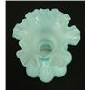 Image 2 : FENTON Blue Overlay Melon 8" Vase
