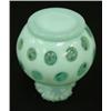 Image 3 : FENTON Blue Opalescent Coin Dot 7" Vase
