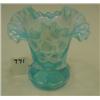 Image 1 : FENTON Blue Opalescent Coin Dot Vase