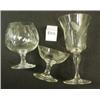 Image 2 : CRYSTAL Wheat Pattern Stemware Set (24)