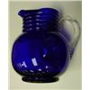 Image 3 : COBALT Glass Pitcher & 8 Glasses