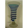 Image 1 : Satin Glass MODERN Vase w/Threading