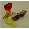 Image 1 : GLASS SHOES Yellow,Amberina/Purple (3)