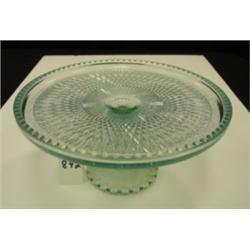 BLUE HARP Cake Stand by Jeannette Glass