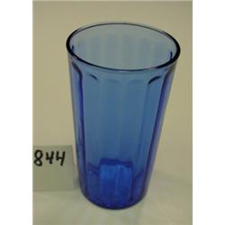 Fluted BLUE Glass Tumbler