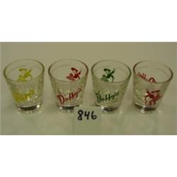 DUFFY'S Shot Glasses - Fired-on Figures