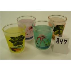 Hand Painted Shot Glasses - FL Souv (4)