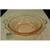 Image 1 : Double Handled PINK DEP GLASS Bowl