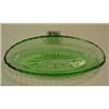 Image 1 : US SWIRL Green Dep Glass Oval Bowl