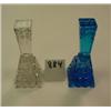 Image 1 : Pair of PERFUME BOTTLES Blue & Clear
