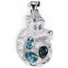 Image 1 : Natural London Topaz Tiger Cub Pendant