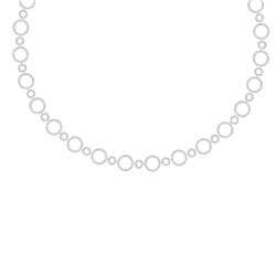 10 CTW Certified SI/I Diamond Halo Necklace 18K White Gold - REF-627X3T - 40178