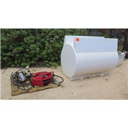 2016 SWP 500-GALLON DIESEL FUEL TANK w/ PUMP & HOSE REEL