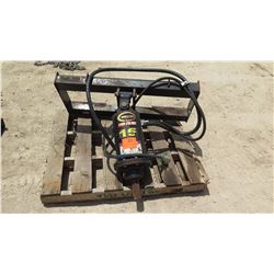 SKIDSTEER MINI EXCAVATOR AUGER ATTACHMENT