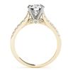 Image 5 : 0.65 CTW Certified VS/SI Diamond Solitaire Ring 18K Yellow Gold - REF-76K5R - 27491