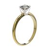 Image 4 : 0.75 CTW Certified H-SI/I Quality Diamond Solitaire Engagement Ring 10K Yellow Gold - REF-85R5K - 32