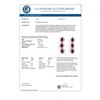 Image 3 : 5.63 CTW Ruby & Diamond Earrings 14K White Gold - REF-115F5M - 11249