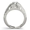 Image 5 : 0.97 CTW Certified VS/SI Diamond Solitaire Antique Ring 18K White Gold - REF-226M2F - 27264