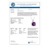 Image 2 : 7.10 CTW Amethyst & Diamond Necklace 18K White Gold - REF-48M2F - 11787