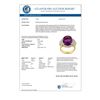 Image 3 : 8.18 CTW Amethyst & Diamond Ring 14K Yellow Gold - REF-107H5W - 11159