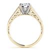 Image 5 : 0.85 CTW Certified VS/SI Diamond Solitaire Ring 18K Yellow Gold - REF-110F8M - 27512