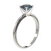 Image 4 : 1.05 CTW Certified Intense Blue SI Diamond Solitaire Engagement Ring 10K White Gold - REF-136R4K - 3