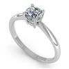 Image 2 : 0.50 CTW VS/SI Diamond Engagement Designer Ring 18K White Gold - REF-100T9X - 32382