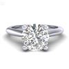 Image 2 : 1.6 CTW VS/SI Diamond Art Deco Ring 18K White Gold - REF-555M2F - 37292