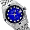 Image 1 : Rolex Men's Stainless Steel, QuickSet, Diam Dial & Diam/Sapphire Bezel - REF-441X8A