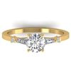Image 1 : 1.04 CTW Certified VS/SI Diamond Solitaire Ring 14K Yellow Gold - REF-179N6Y - 30392