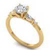 Image 2 : 1.04 CTW Certified VS/SI Diamond Solitaire Ring 14K Yellow Gold - REF-179N6Y - 30392