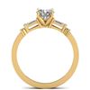 Image 4 : 1.04 CTW Certified VS/SI Diamond Solitaire Ring 14K Yellow Gold - REF-179N6Y - 30392