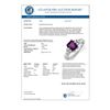 Image 2 : 1.36 CTW Amethyst & Diamond Ring 10K White Gold - REF-36T8X - 10432