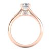 Image 4 : 1.08 CTW VS/SI Diamond Solitaire Art Deco Ring 18K Rose Gold - REF-361X8T - 37287