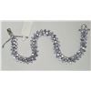Image 3 : STERLING SILVER TANZANITE TENNIS BRACELET