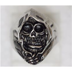 STAINLESS STEEL GHOST MEN'S RING