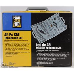 POWERFIST 45 PC SET TAP & DIE SET,