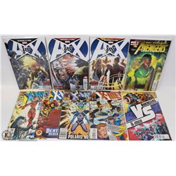 LOT OF 8 NEW IN PLASTIC XMEN AND AVENGERS