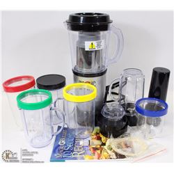 MAGIC BULLET WITH ATTACHMENTS AND 10 SECOND