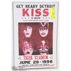 LAMINATED KISS POSTER 17.4"X11.5"