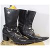 Image 1 : 21) WOMENS LEATHER HARLEY DAVIDSON RIDING BOOTS SZ
