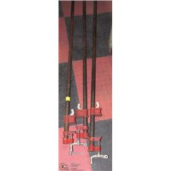 22) SET OF THREE B AND G 3/4" PIPE CLAMPS
