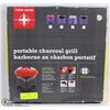 Image 1 : 55) NEW TERRA GEAR PORTABLE CHARCOAL GRILL (GREY)