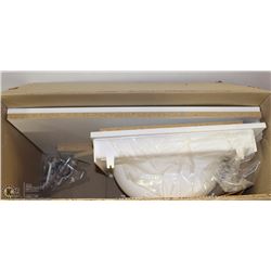 50) NEW VANITY AND SINK (WHITE)