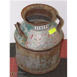 3) ANTIQUE METAL MILK JUG